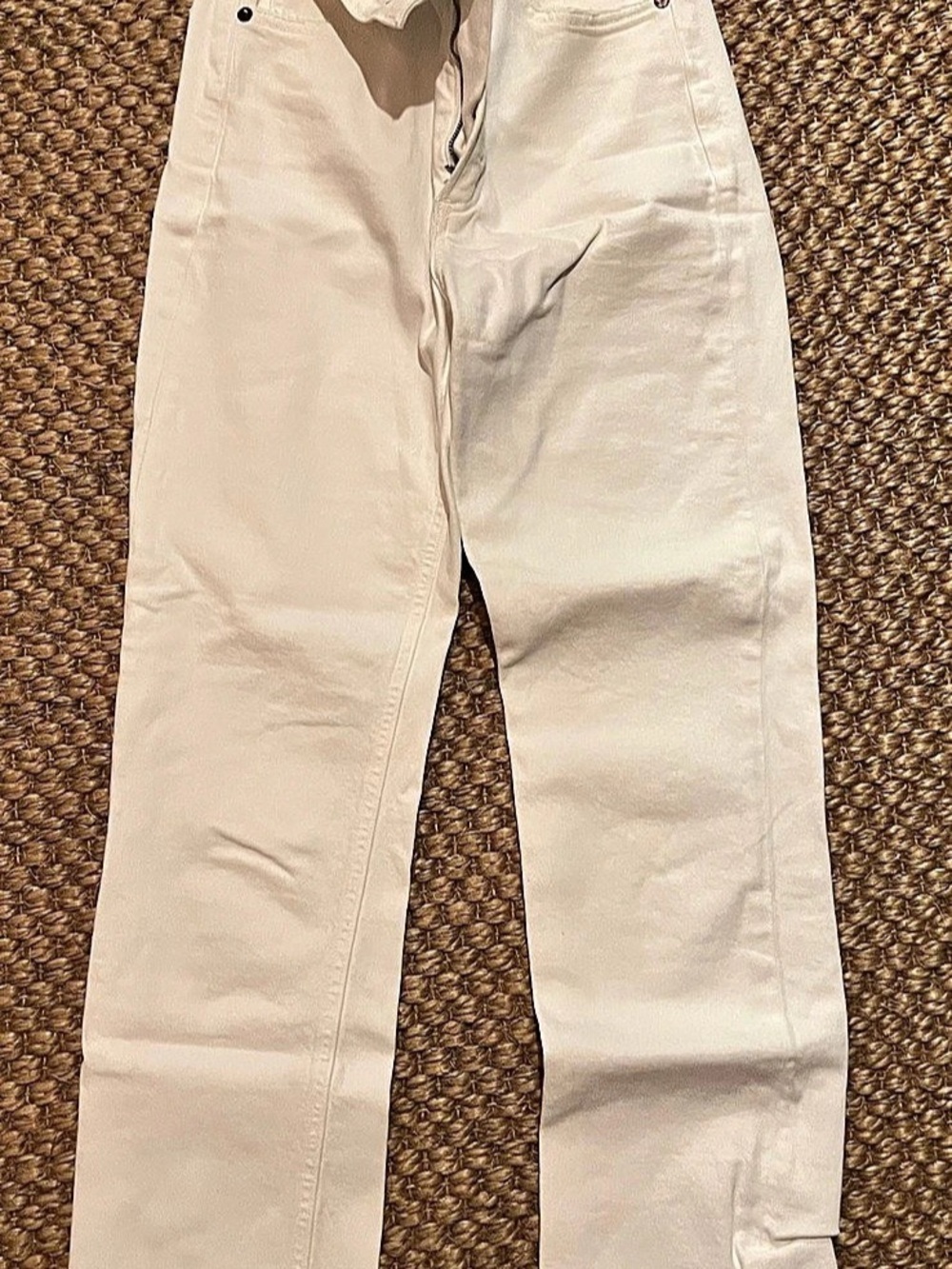 AGOLDE Straight Leg Jeans in White Waist 24